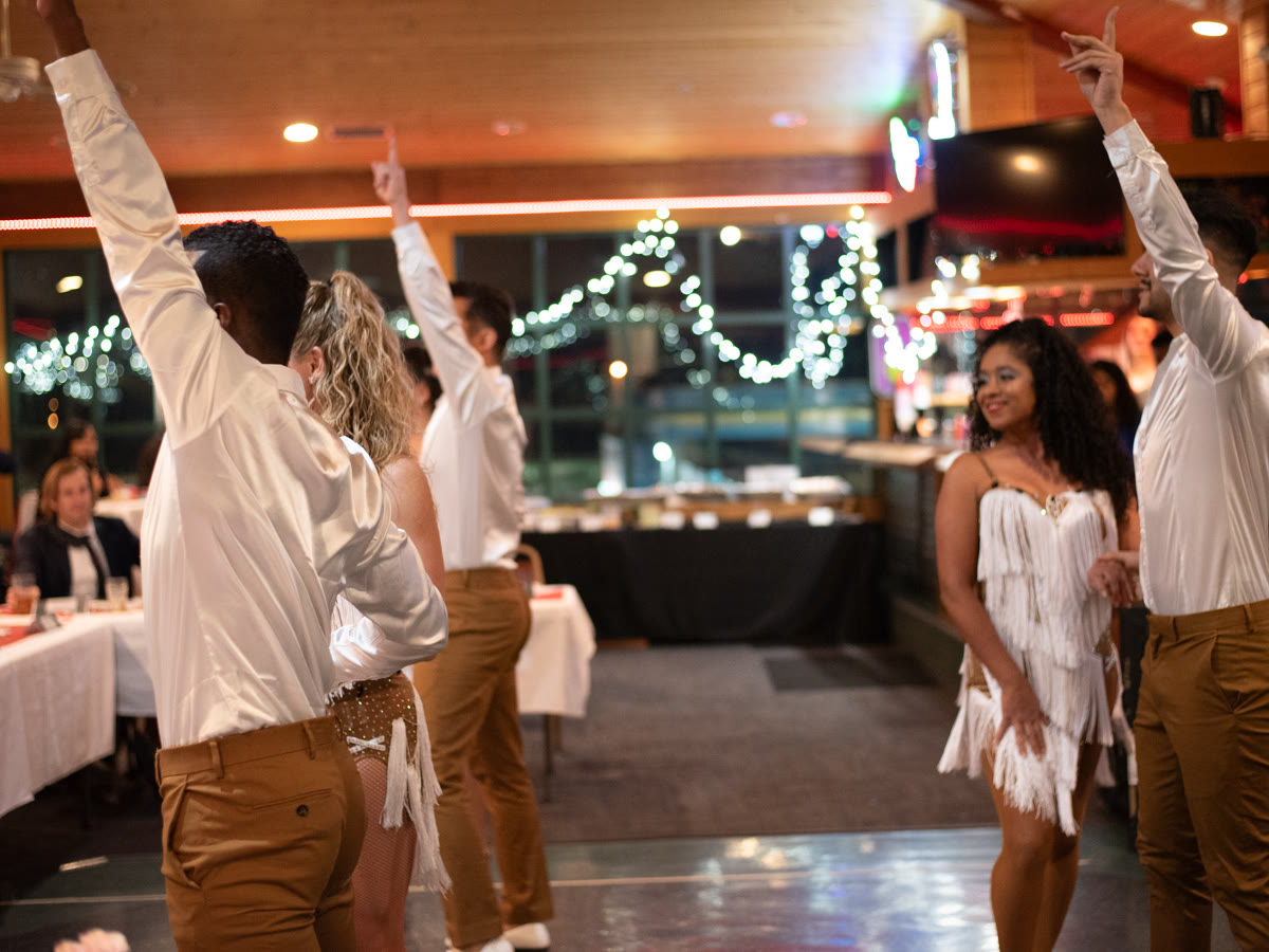 Dance 4 a Cause dancers performing at the holiday gala
