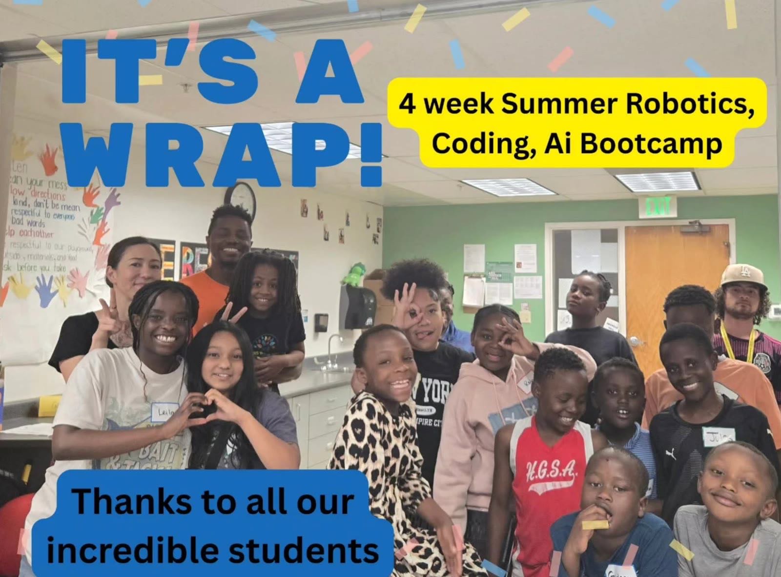 Summer Robotics, Coding & AI graduates
