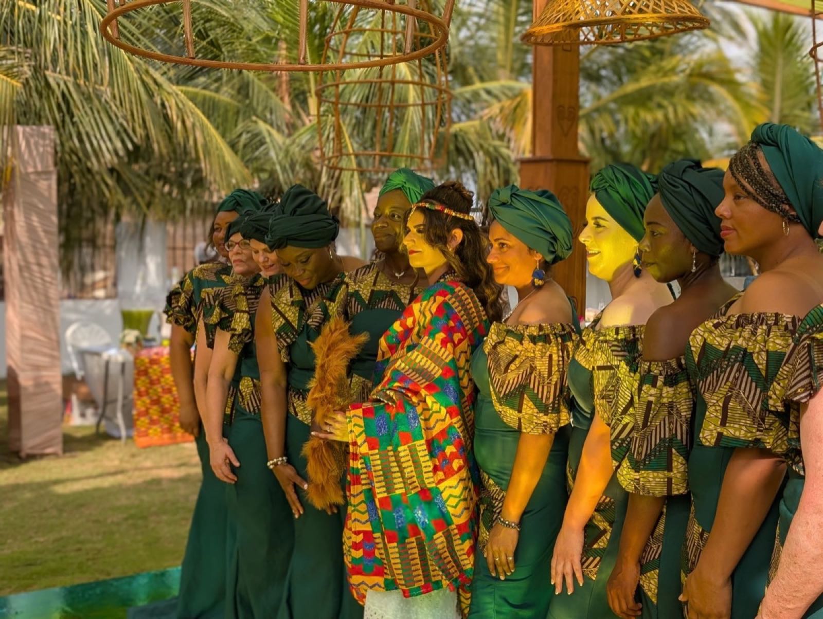 Dancers in traditional dress at a cultural celebration